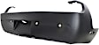 Rear Primed Bumper Cover, With Parking Aid Sensor Holes