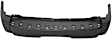 Rear Primed Bumper Cover, With Tow Hook Hole, Without Parking Aid Sensor Holes