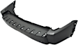 Rear Primed Bumper Cover, With Tow Hook Hole, Without Parking Aid Sensor Holes