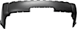 Rear Primed Bumper Cover, With Tow Hook Hole, Without Parking Aid Sensor Holes