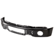 Front Bumper, Powdercoated Black, Without Mounting Brackets, CAPA CERTIFIED