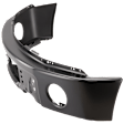 Front Bumper, Powdercoated Black, Without Mounting Brackets, CAPA CERTIFIED
