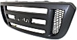 Upper Grille Assembly, Textured Gray Shell with Black Insert