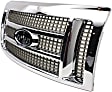 Grille, Chrome Shell with Painted Gold Insert, King Ranch Model