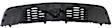 Grille, Painted Black, with Emblem Provision, For Models without Mustang Club Package And Pony Package