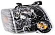 Passenger Side Headlight, with Bulb, Halogen, Smoked Lens, Black Interior, XLT Model, CAPA CERTIFIED