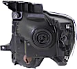 Passenger Side Headlight, with Bulb, Halogen, Black Trim