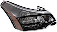 Passenger Side Headlight, with Bulb, Halogen, Black Interior, Coupe/SES Model, CAPA Certified