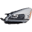 Driver Side, Upper Headlight, without Bulb, HID/Xenon, with Ballast, For Titanium Models, CAPA Certified
