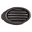 Front, Passenger Side Fog Light Cover, Textured Dark Gray, CAPA Certified