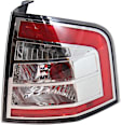 Passenger Side Tail Light, with Bulb, Halogen, Clear and Red Lens, Except 09-10 Sport Model, CAPA CERTIFIED