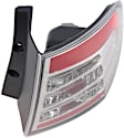 Passenger Side Tail Light, with Bulb, Halogen, Clear and Red Lens, Except 09-10 Sport Model, CAPA CERTIFIED
