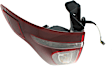 Driver Side Tail Light, with Bulb, Halogen, Clear, Red and Smoked Lens, Type 3, CAPA CERTIFIED