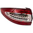 Driver Side, Outer Tail Light, with Bulb, Halogen, Red Lens, Energi/Titanium Models