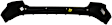 Rear, Upper Primed Bumper Cover, 6 Cyl., 3.5L Engine, With Parking Aid Sensor Holes, CAPA CERTIFIED