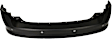 Rear, Upper Primed Bumper Cover, 6 Cyl., 3.5L Engine, With Parking Aid Sensor Holes, CAPA CERTIFIED