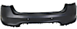 Rear Primed Bumper Cover, Sedan, Except Sho Model, With Parking Aid Sensor Holes, CAPA Certified