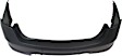 Rear Primed Bumper Cover, Sedan, With Parking Aid Sensor Holes, CAPA CERTIFIED