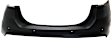 Rear Primed Bumper Cover, With Parking Aid Sensor Holes, CAPA CERTIFIED