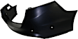 Rear Primed Bumper Cover, With Parking Aid Sensor Holes, CAPA CERTIFIED