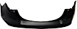 Rear Primed Bumper Cover, With Parking Aid Sensor Holes, CAPA CERTIFIED