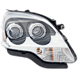 Passenger Side HID/Xenon Headlight, With bulb(s), OE Replacement, CAPA Certified
