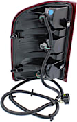 Passenger Side Tail Light, with Bulb, Halogen, Clear and Red Lens