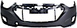Front Primed Bumper Cover, With Emblem Provision, CAPA Certified