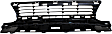 Front, Center Bumper Grille, Textured Black, CAPA CERTIFIED