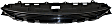Front, Center Bumper Grille, Textured Black, CAPA CERTIFIED