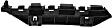Front, Driver Side Bumper Retainer
