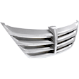 Grille Assembly, Painted Silver Gray Shell and Insert