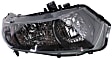 Passenger Side Halogen Headlight, Without bulb(s), OE Replacement, Coupe, CAPA Certified