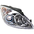 Passenger Side Headlight, with Bulb, Halogen, Touring Models, without Chrome Ring, CAPA Certified