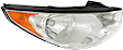 Passenger Side Headlight, with Bulb, Halogen, Clear Lens, CAPA Certified