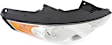 Passenger Side Headlight, with Bulb, Halogen, Clear Lens, CAPA Certified