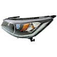 Driver Side Headlight, with Bulb, Halogen, Hybrid Models, Clear Lens, Chrome Interior, CAPA Certified