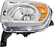 Driver Side Headlight, without Bulb, Halogen, Clear Lens