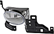 Front, Passenger Side Fog Light, With Bulb, Halogen, With Socket and Wiring, Sedan, CAPA CERTIFIED