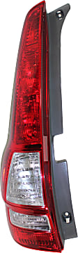 Driver Side Tail Light, without Bulb, Halogen, Clear and Red Lens, CAPA CERTIFIED