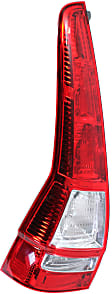Driver Side Tail Light, without Bulb, Halogen, Clear and Red Lens, CAPA CERTIFIED