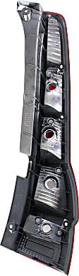 Driver Side Tail Light, without Bulb, Halogen, Clear and Red Lens, CAPA CERTIFIED