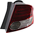 Passenger Side, Outer Tail Light, without Bulb, Halogen, Clear and Red Lens, Sedan, CAPA CERTIFIED