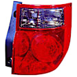 Passenger Side Halogen Tail Light, Without bulb(s), OE Replacement, CAPA Certified