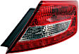 Passenger Side Tail Light, with Bulb, Halogen, Clear and Red Lens, Coupe, CAPA CERTIFIED