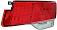 Passenger Side, Inner Tail Light, with Bulb, Halogen, Clear and Red Lens, CAPA CERTIFIED