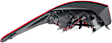Passenger Side, Outer Tail Light, With bulb(s), Halogen, Clear and Red Lens CAPA CERTIFIED