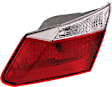 Passenger Side, Inner Tail Light, with Bulb, Halogen, Clear and Red Lens, Sedan, EX/LX/Sport Models, CAPA CERTIFIED