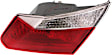 Passenger Side, Inner Tail Light, with Bulb, Halogen, Clear and Red Lens, Sedan, EX/LX/Sport Models, CAPA CERTIFIED