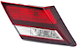 Driver Side, Inner Tail Light, with Bulb, Halogen, Clear and Red Lens, Sedan, Except Hybrid Model, CAPA CERTIFIED
